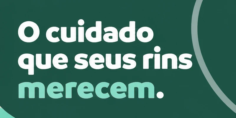 O cuidado que seus rins merecem.
